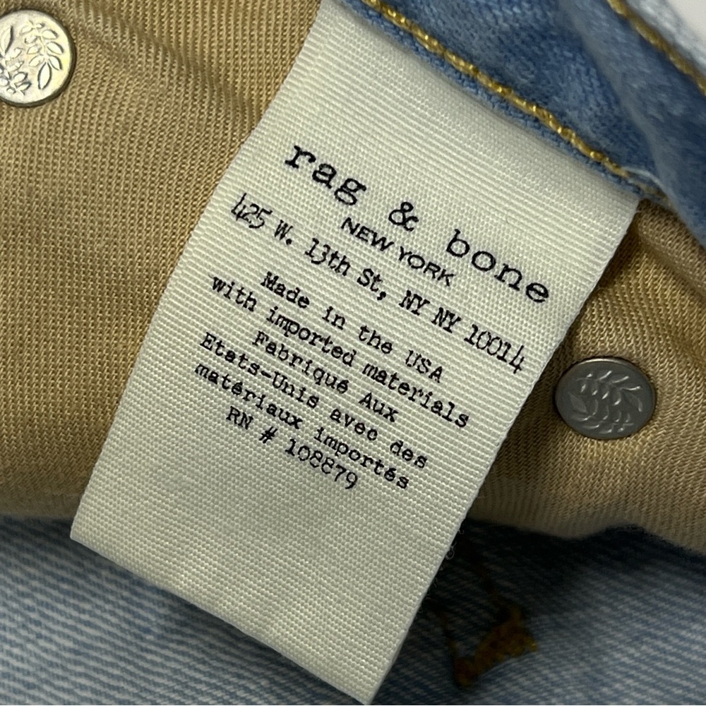 RAG & BONE Size 28 Women’s Cut off light blue denim shorts . - Picture 7 of 9